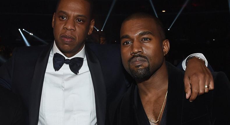 Jay-Z makes a rare Twitter comment to dismiss rumours of disssing Kanye West.