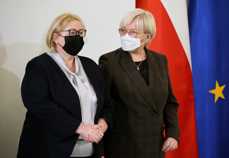 Małgorzata Manowska i Julia Przyłębska