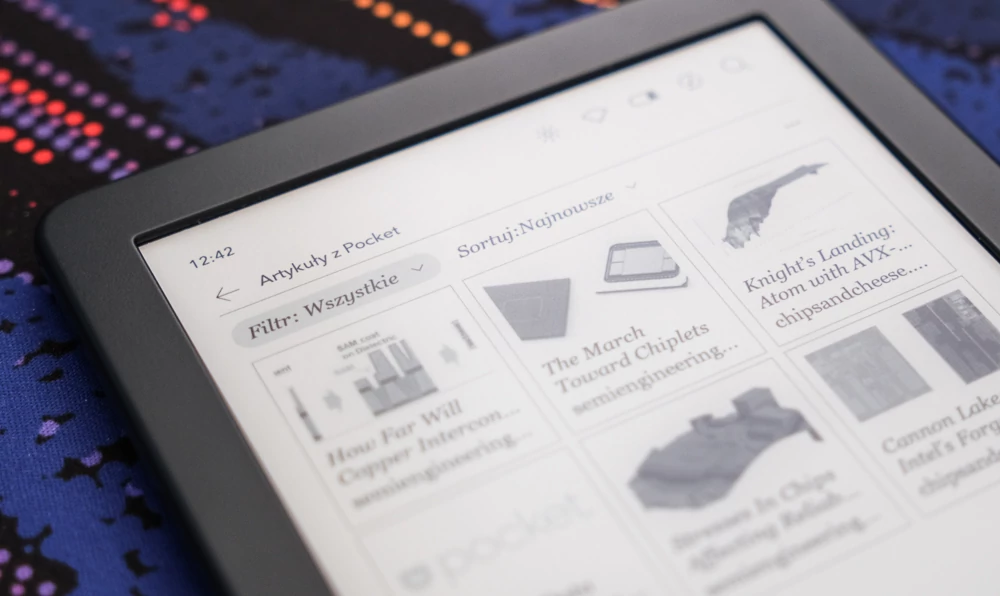 Usługa Pocket pozwala zapisać na później artykuły znalezione w internecie i przeczytać je w wolnej chwili na ekranie czytnika.