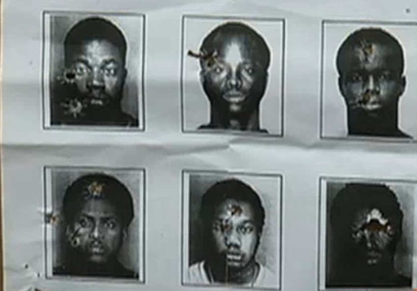 Ovako izgleda meta na kojoj su vežbali policajci iz Majamija