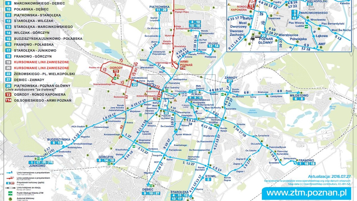 W środę, 27 lipca, rozpoczną się prace remontowe torowiska na ulicy Święty Marcin, które potrwają do 7 sierpnia. Z użytku zostanie wyłączona także trasa szybkiego tramwaju. "Pestka" wróci dopiero we wrześniu - ma przejść gruntowną modernizację.