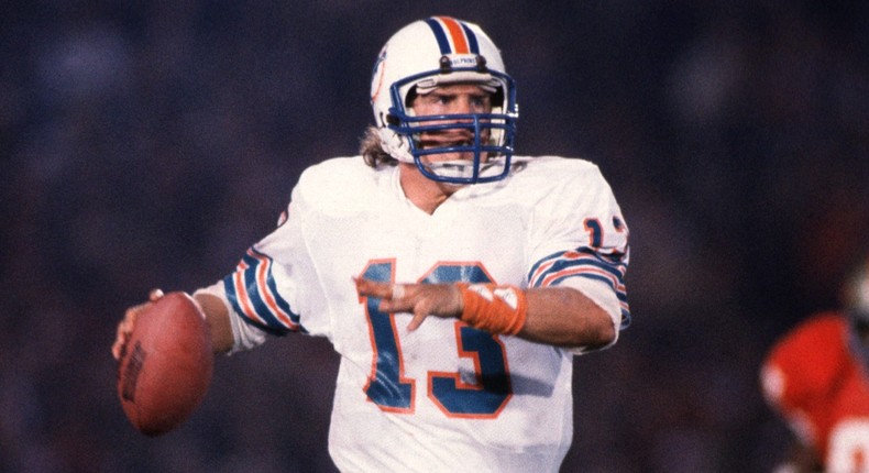 Miami Dolphins quarterback Dan Marino at the Super Bowl XIX, which his team lost.Mickey Pfleger/Sports Illustrated via Getty Images