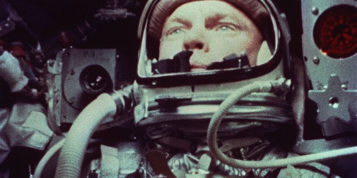 John Glenn, who died Thursday, was the first American to orbit the Earth — see the original video