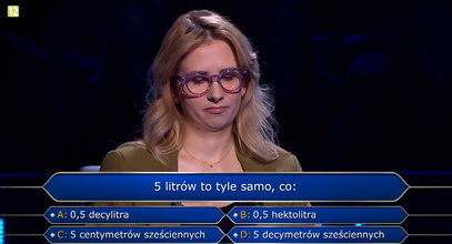 "Milionerzy" – optometryska z Warszawy szła jak burza. Niestety poległa na pytaniu matematycznym