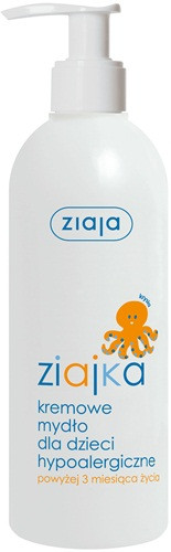 Kremowe mydło dla dzieci hypoalergiczne - Ziajka