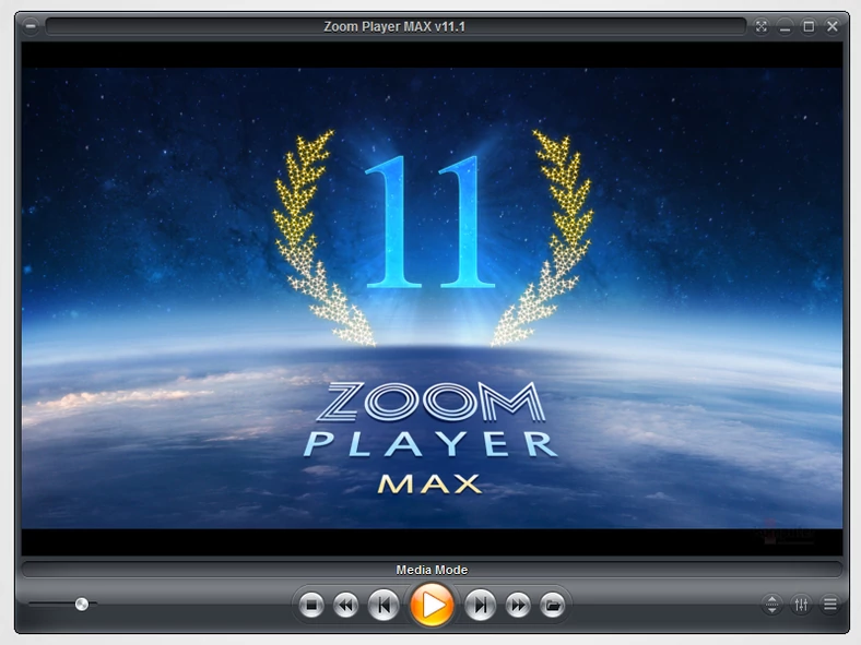 Główne okno programu odtwarzania plików multimedialnych - Zoom Player MAX