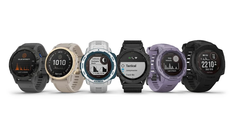 Garmin - smartwatche z panelami słonecznymi