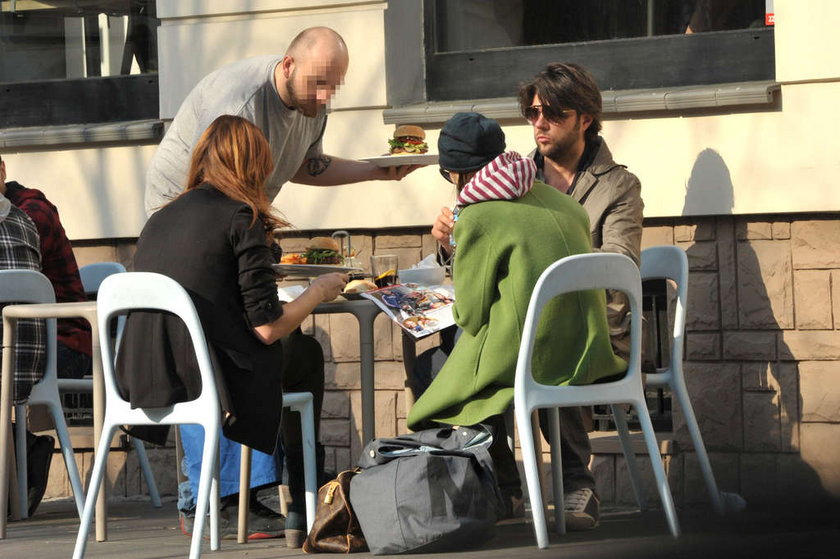 Olivier Janiak i Karolina Malinowska na obiedzie