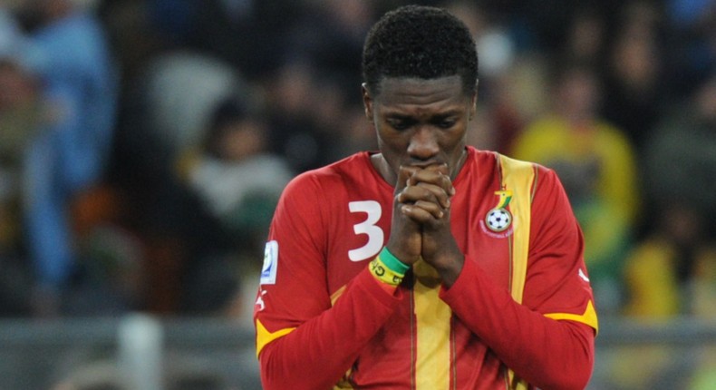 Former Ghana striker Asamoah Gyan is credited with one of the most famous penalty misses of all time
