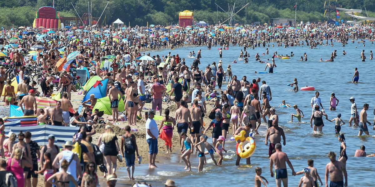 Tłumy na plażach