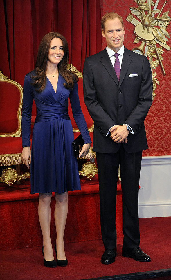 W 2012 r. Kate Middleton i książe William w wersji zaręczynowej stanęli w galerii figur woskowych Madame Tussaud.