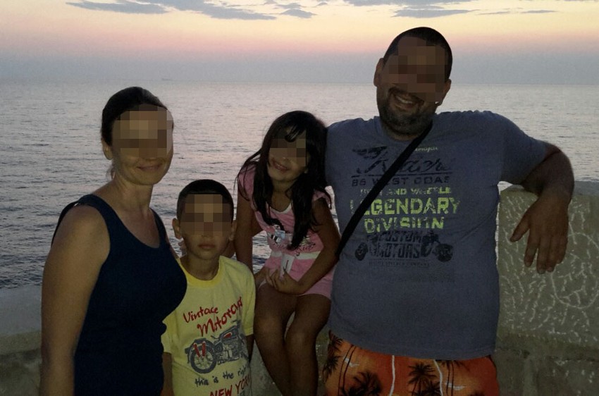 Bojan i Gordana Stanisavljević sa decom, Bečmen