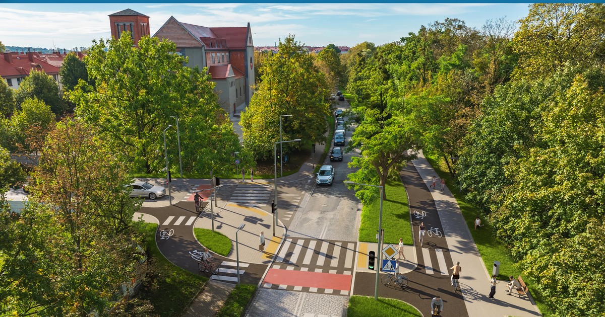 Przy ulicy Ołtaszyńskiej piesi i rowerzyści będą bezpieczniejsi