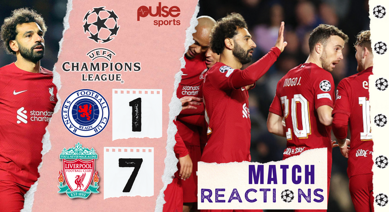 Mohamed Salah stole the show for Liverpool in their emphatic win against Rangers