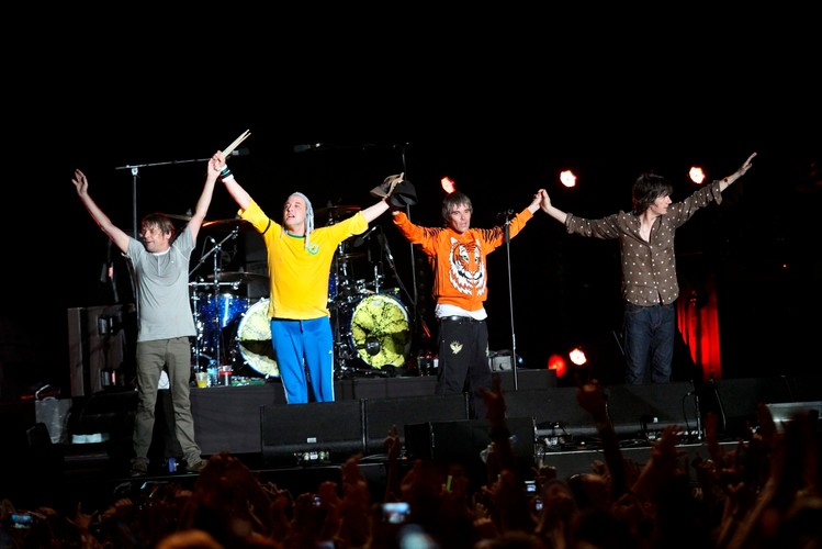 The Stone Roses podczas koncertu na koreańskim 2012 Jisan Valley Rock Festival in Icheon