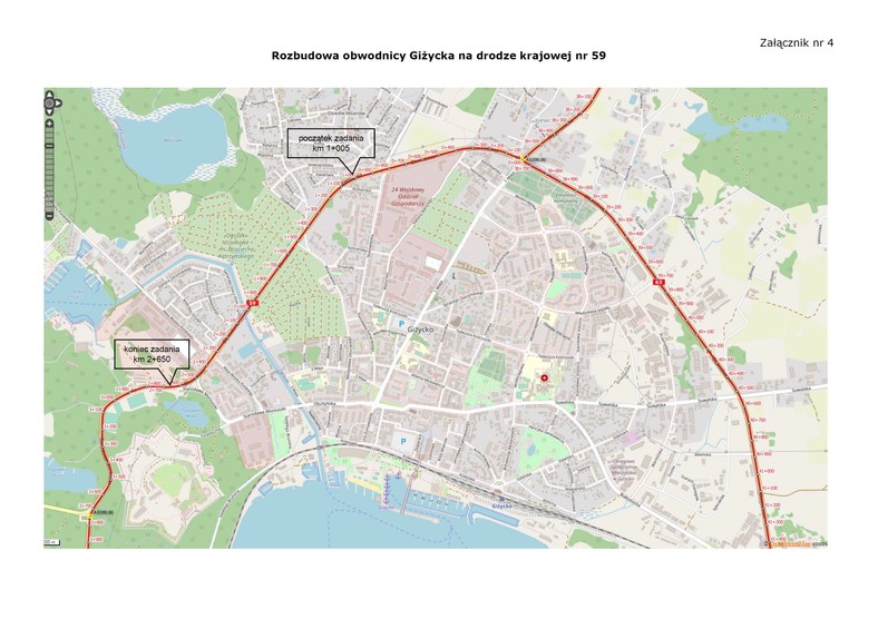 Obwodnica Giżycka - plan