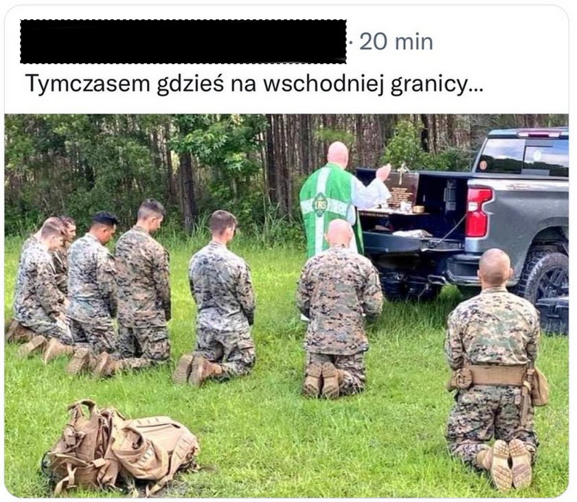 Fałszywe zdjęcie polskich żołnierzy