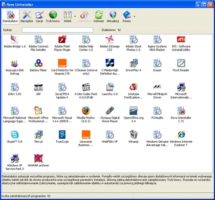 Niepotrzebne aplikacje spowalniają pracę komputera. Revo Uninstaller pomoże nam pozbyć się nawet najoporniejszych z nich. (Fot.Chip.pl)
