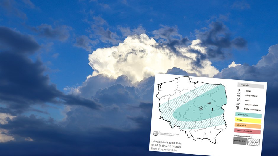 Piątkowe popołudnie miejscami przyniesie burze