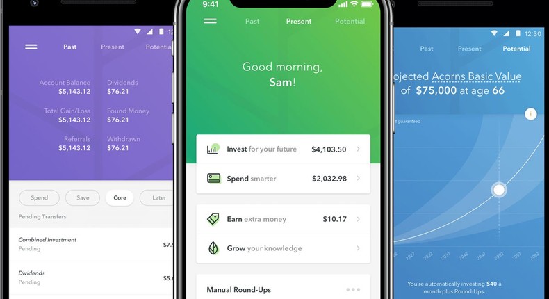 Acorns app