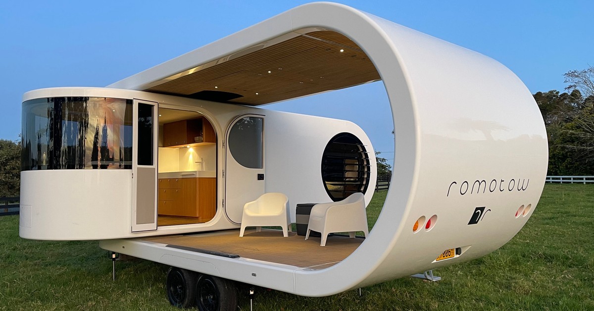 A luxury rotating glamping RV with wraparound windows has gone on sale ...