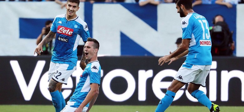 "Polski" mecz w Ferrarze. Gol Milika dał Napoli tylko remis