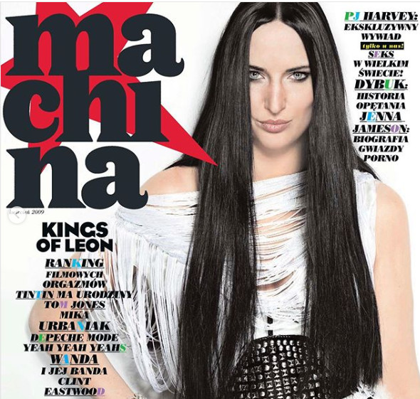 Dublerka Kayah na okładce magazynu "Machina"