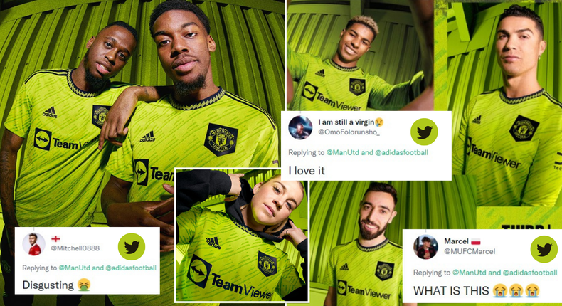 Social media reactions as Manchester United released a historic third kit for the 2022/23 season 