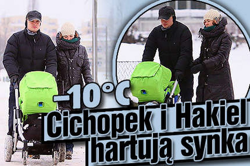 Cichopek i Hakiel hartują synka! Za oknem -10 stopni!