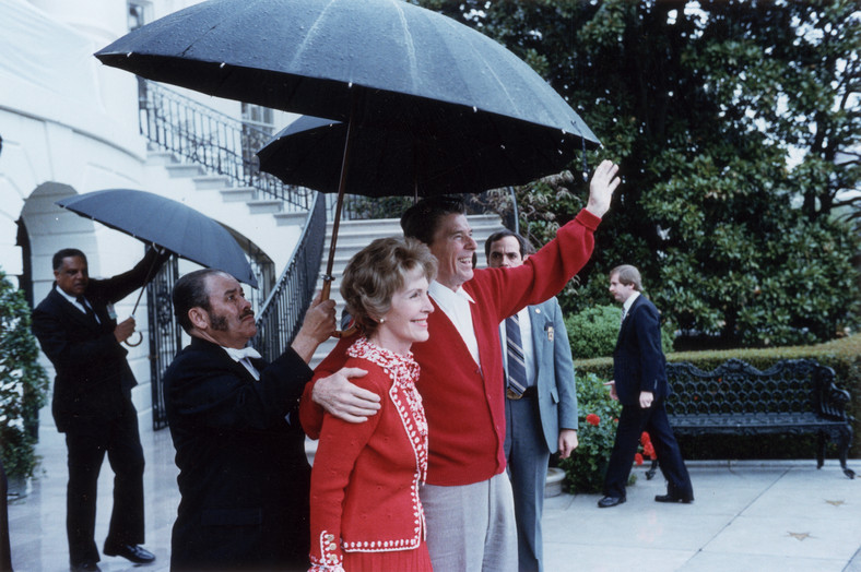 Ronald Reagan i Nancy Reagan (Waszyngton, 11 kwietnia 1981 r.)