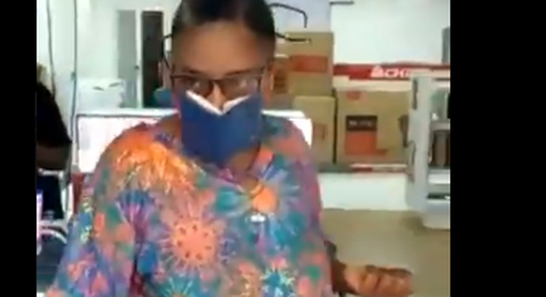 Woman goes viral with Bible as face mask; here’s why it’s not safe