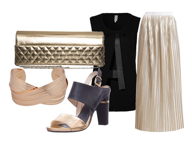 STYLIZACJE ze złotymi akcentami na wiosnę 2015