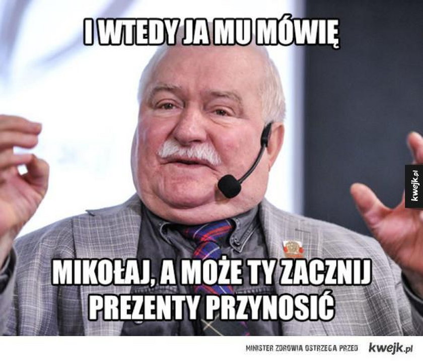 Wałęsa nowym królem memów