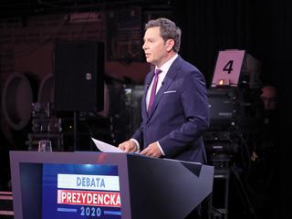 Debata prezydencka TVP. Prowadzący: pracownik TVP Michał Adamczyk