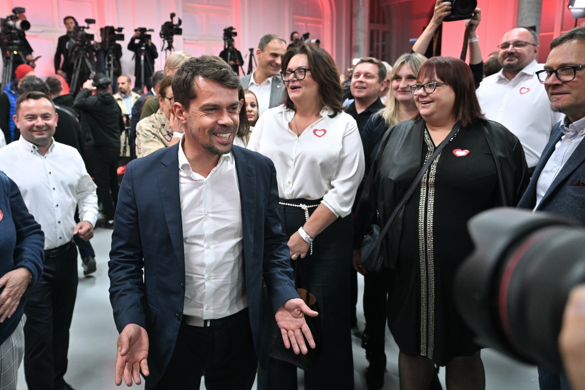 Michał Kołodziejczak w sztabie wyborczym KO