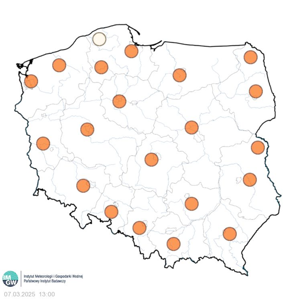 Wysoka temperatura sprawi, że w piątek w ciągu dnia będziemy odczuwać ciepło