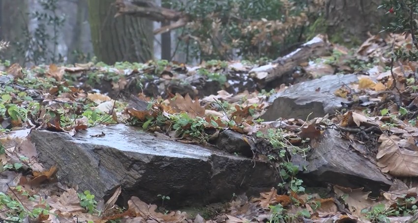 Kameni bedemi na arheološkom nalazištu u Rači