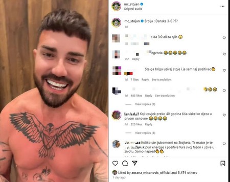 Zorana Mićanović lajkovala objavu MC Stojanu