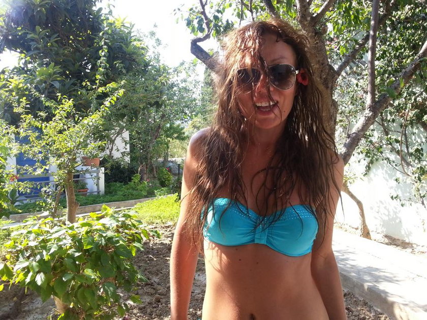 Monika Jarosińska w bikini na wakacjach