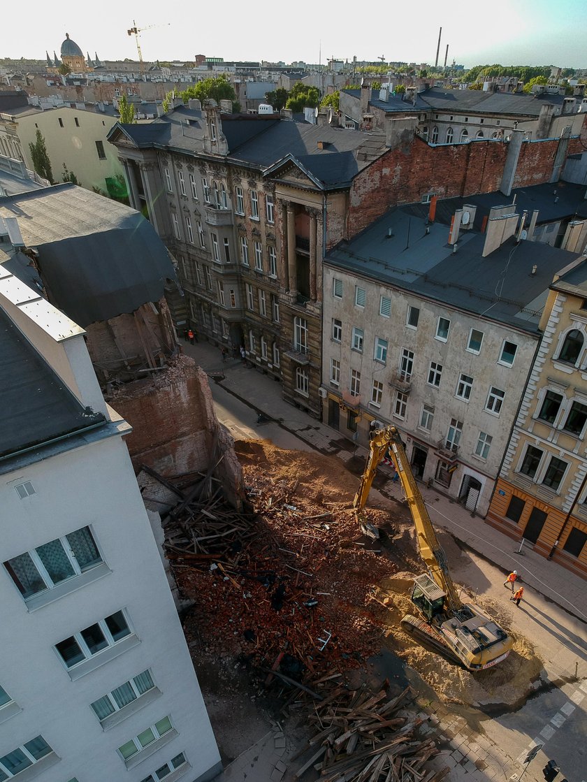 Kamienica przy Rewolucji w Łodzi. Ruszyła rozbiórka