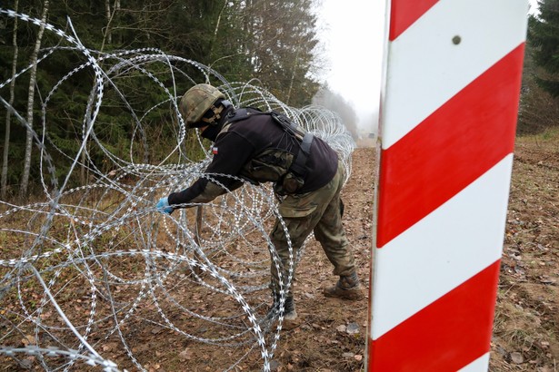 Budowa tymczasowej zapory na granicy z obwodem kaliningradzkim