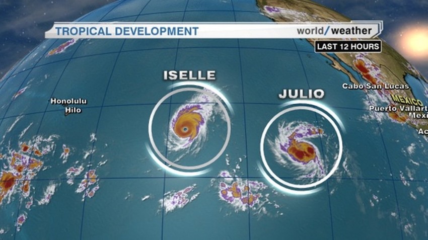 Dva uragana su se istovremeno ustremila na Havaje