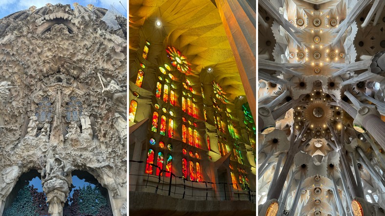 Wnętrze bazyliki Sagrada Familia