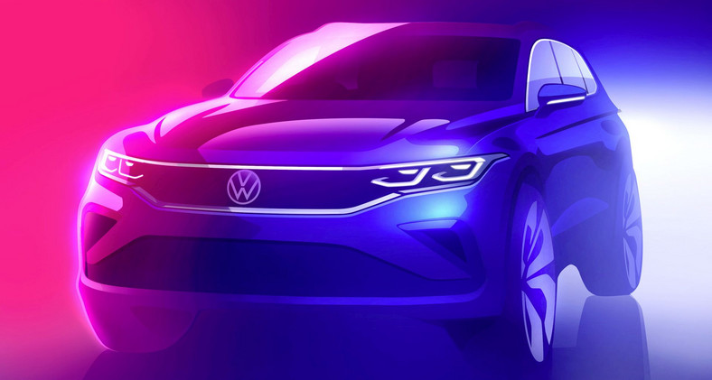 Volkswagen Tiguan po liftingu - oficjalny szkic