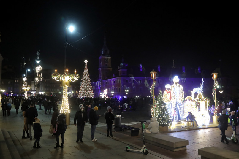 Inauguracja iluminacji świątecznej w Warszawie 1