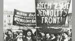 Uczestniczki pochodu pierwszomajowego w 1936 r.