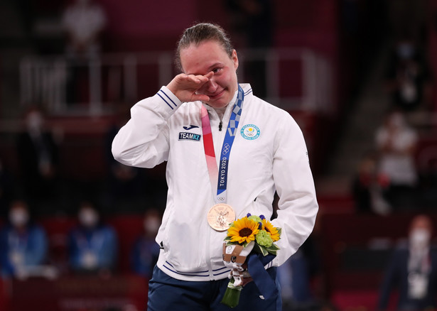 Sofya Berultseva z Kazachstanu, brązowa medalistka w karate