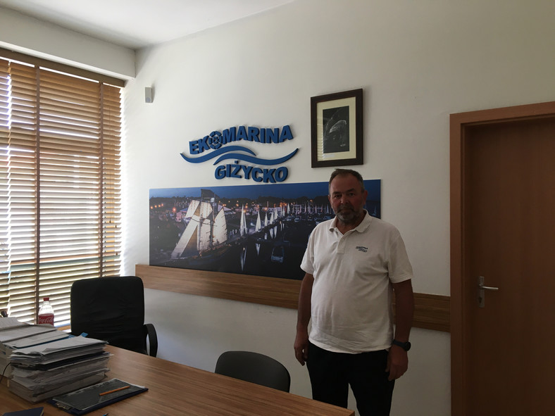Dariusz Klimaszewski – zastępca dyrektora MOSiR w Giżycku, port EKOMARINA
