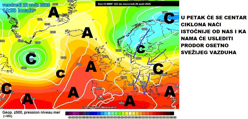 Prodor svežeg vazduha u petak