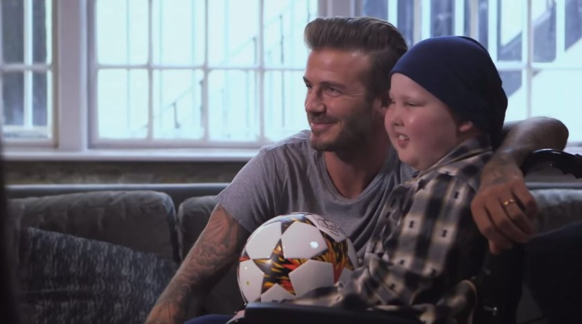 David Beckham spełnił marzenie chorego chłopca! Zobacz wideo!